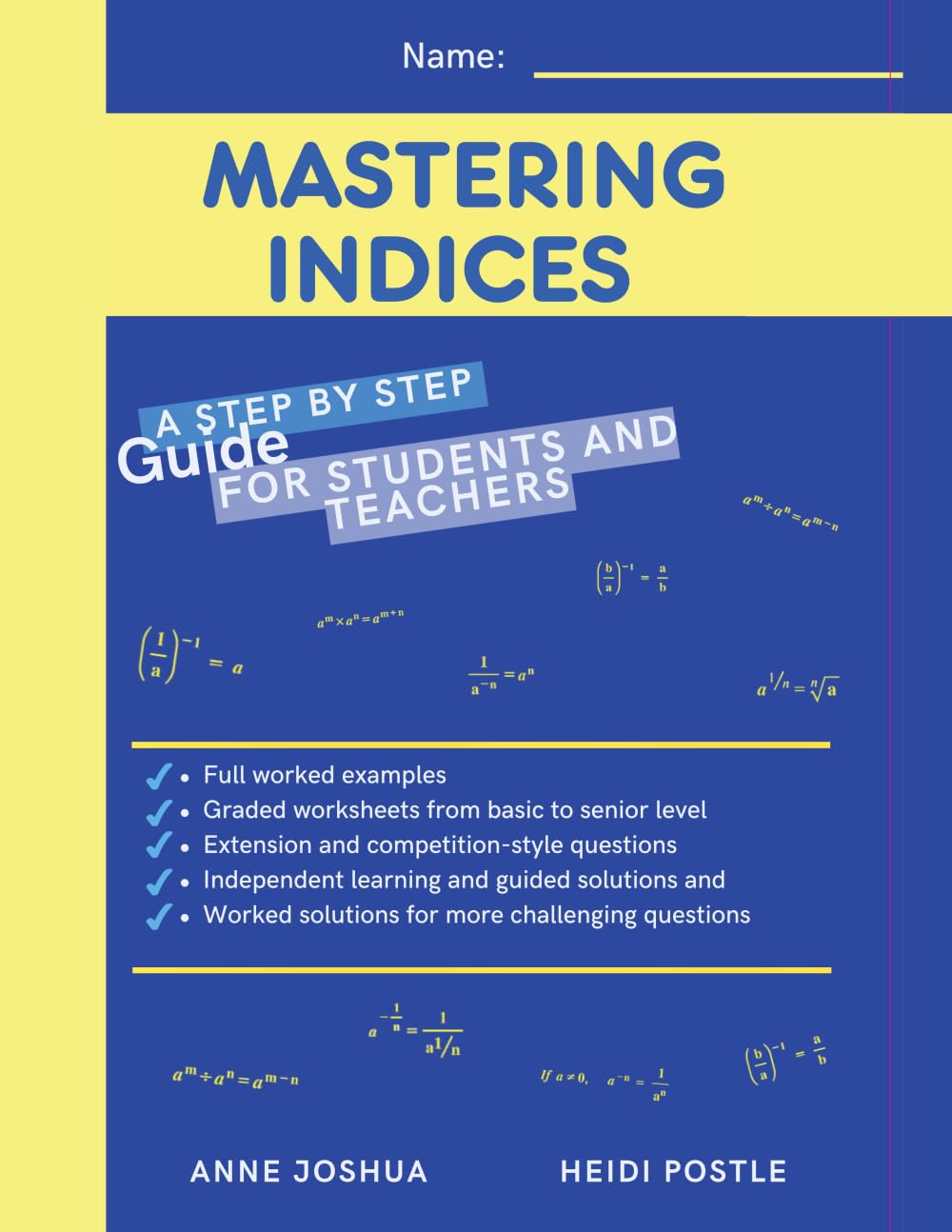 Mastering Indices: High School Workbook: Complete Syllabus Coverage with Guided Solutions (Mastering High School Math Workbooks)
