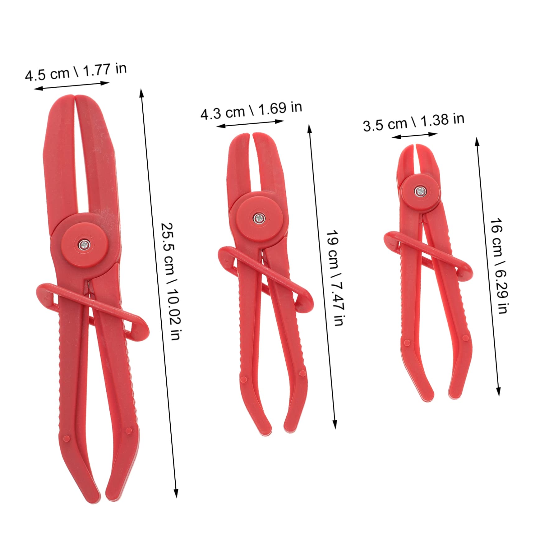 PRETYZOOM 6Pcs Car Tubing Cut Off Pliers Durable Fuel Pinch Off Tools for Vehicle Repair Comfortable Grip Hose Pinch Pliers for Brake Lines Fuel Lines and Heaters