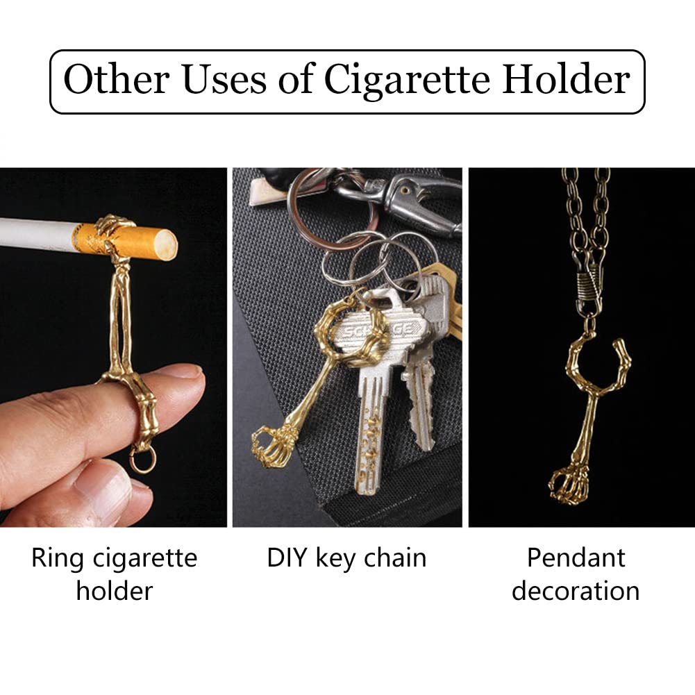 Gentleman Smoker Cigarette Ring, 2 Pcs Metal Smoke Holder, Finger Holder  for Men Women, Indoor Outdoor Daily : Amazon.ie: Fashion