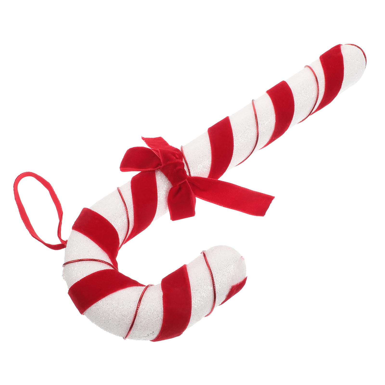 TOYANDONA 5 Piezas Adorno Colgante Navideño de Felpa Rojo y Blanco para