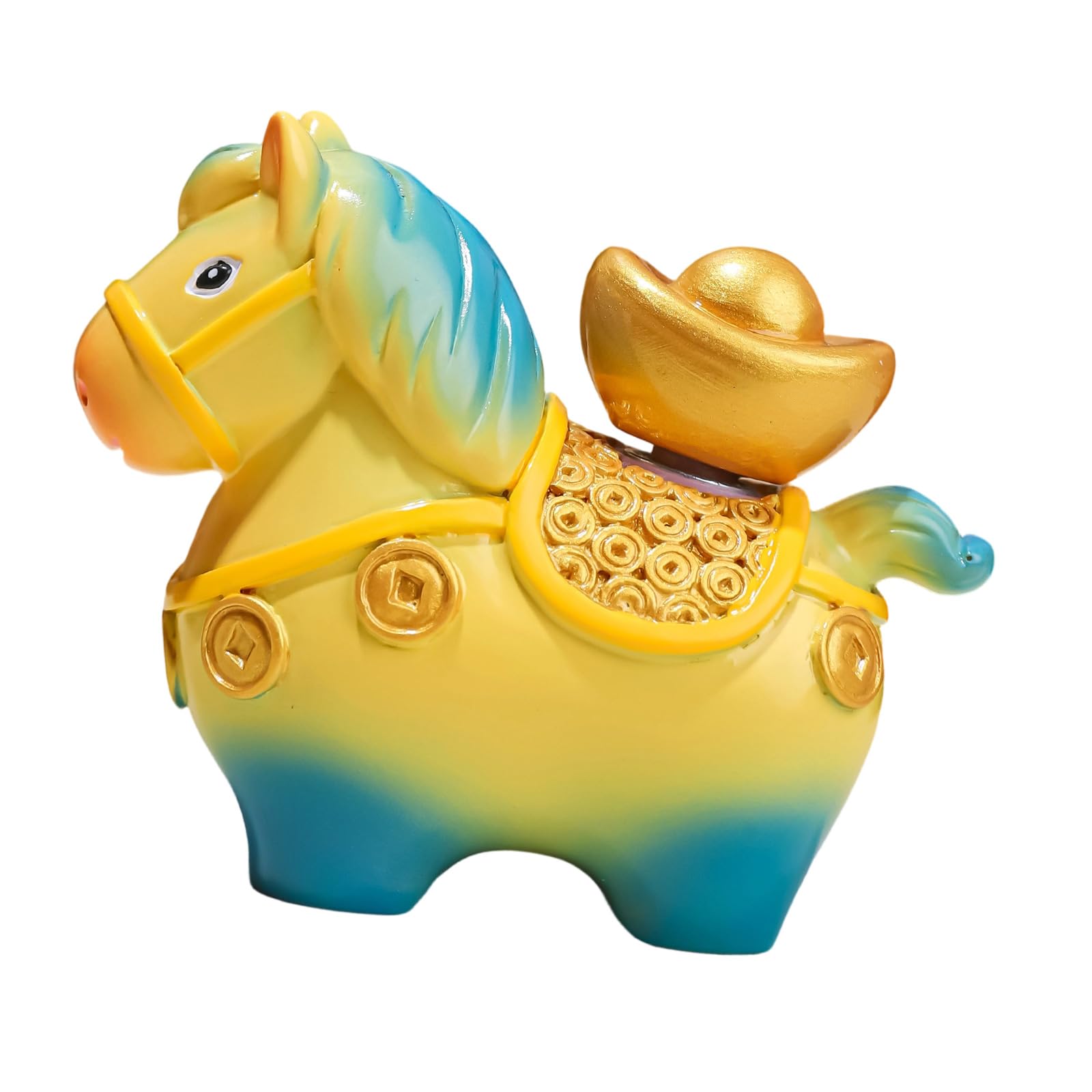 Kaeltsyn Lucky Animal Statue Resin Decoration for Kids Room Decoration and Festival Ambiances with Smooth Surfaces Resin Craft