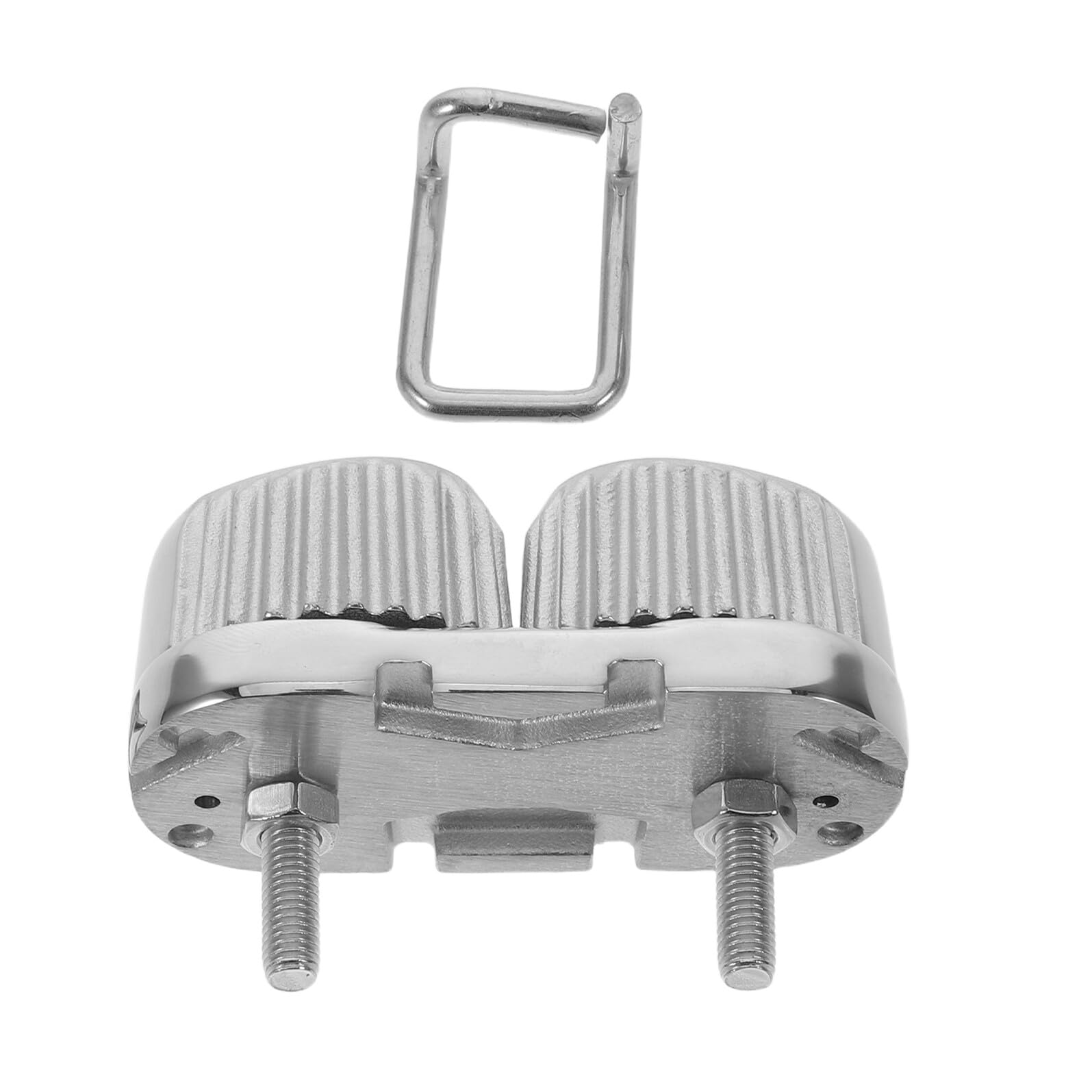 OFFSCH Marine Stainless Steel Cam Cleat 66x31mm for Boat Rope Tie, Wire Rope Clamp 6-12mm, Control Line Cleat for Sailboats Kayaks and Marine Use