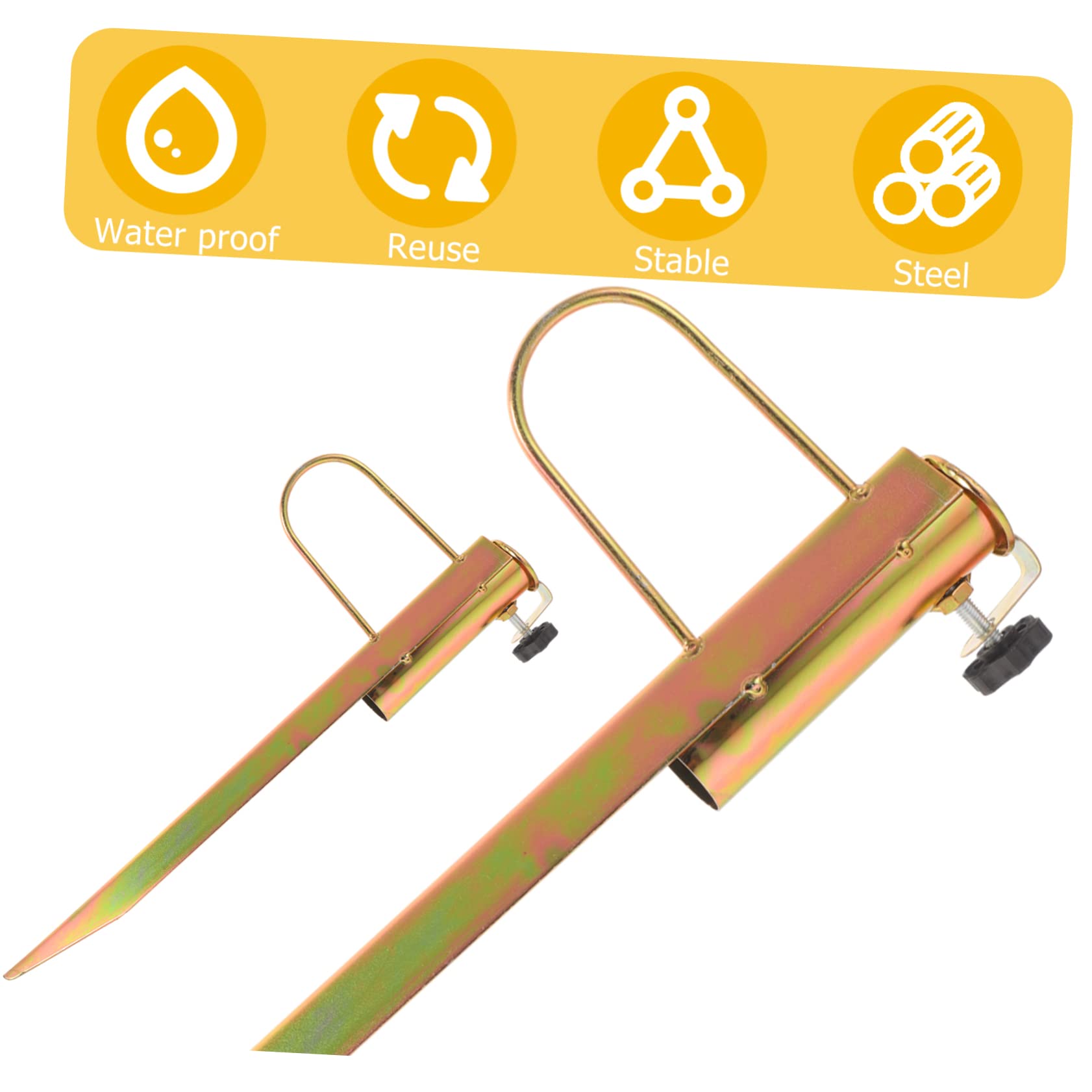 Sosoport Sun Umbrella Plug Umbrella Holder Pool Camping Sand Anchor Umbrella Stand Beach Umbrella Anchor for Pigeons Metal Umbrella Base Outdoor Steel Umbrella Seat