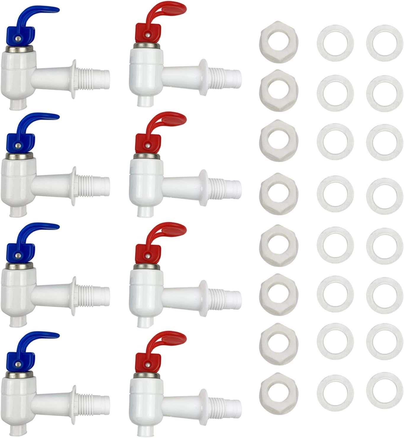 8 Set Water Cooler Faucet, Plastic Water Dispenser Tap