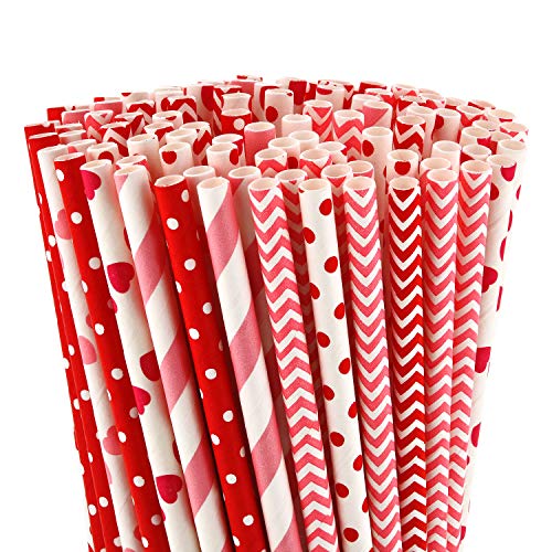 Pitillos de papel para San Valentín 200 piezas miniatura 4