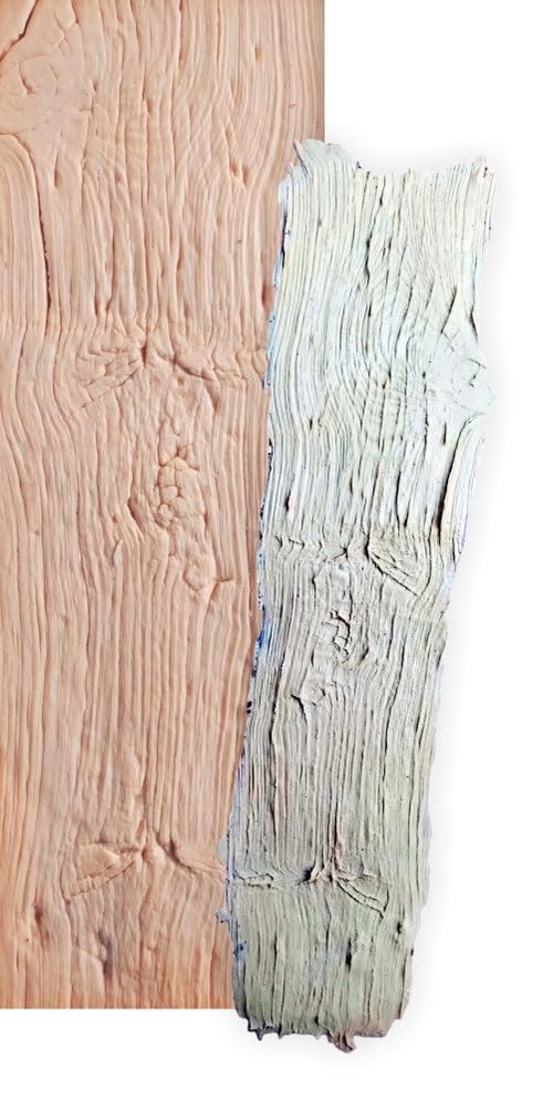 Molde para yeso impreso de imitación madera, pared impresa cemento estampado "Mat Legno rústico" de 90 x 20 cm aprox