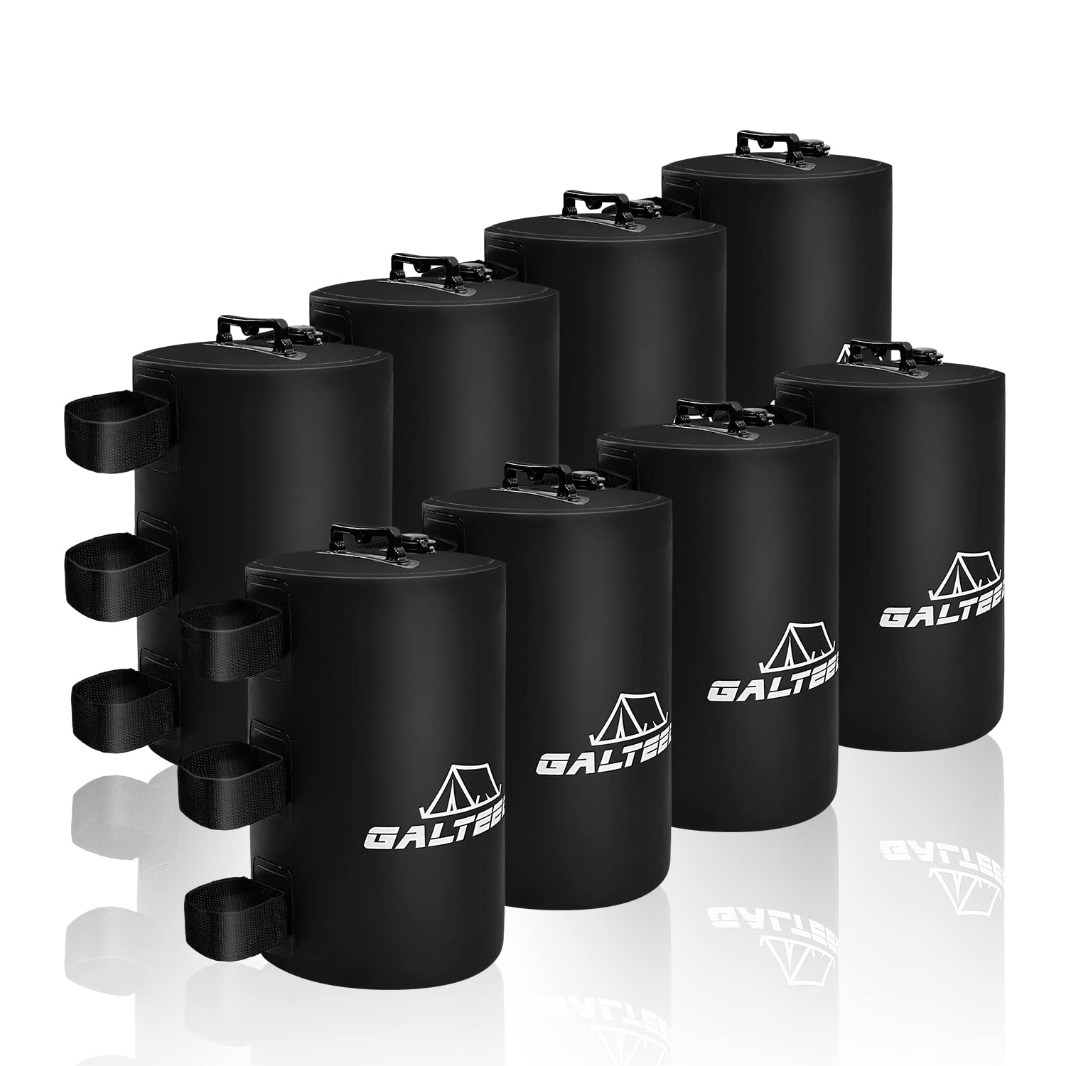 Canopy Water Weights Bag,176LBS Tent Weights Set of 8 Canopy Leg Weights for Pop Up Canopy,Canopies,Tent,Gazebo,Black,10L/PC