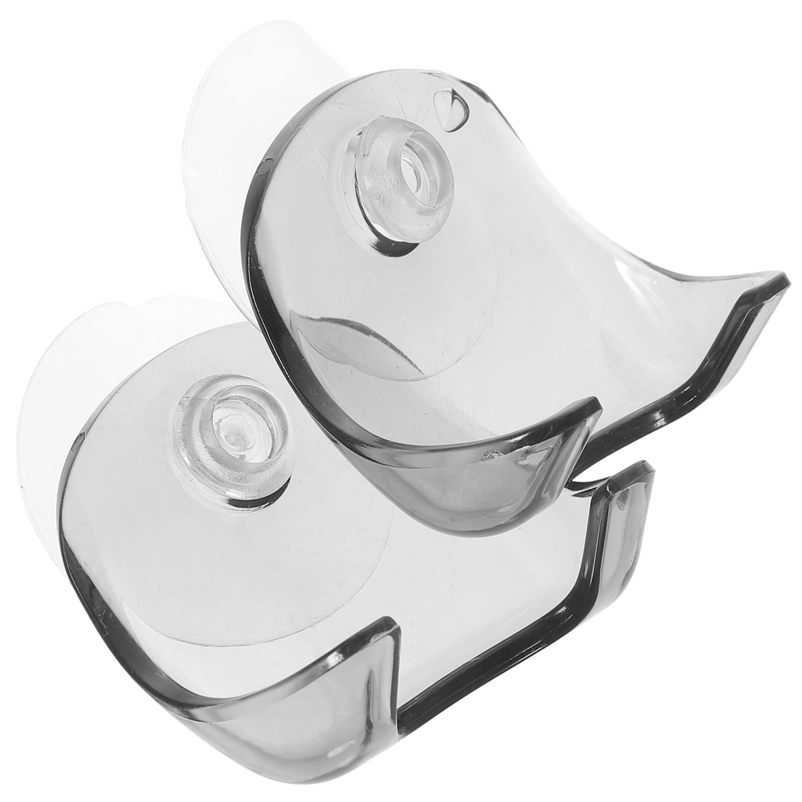 FRCOLOR Suction Cup Razor Holder Suction Cup Hook Razor Holder for Shower Wall Towel Coat Bathrobe Loofah Organiser Grey Pack of 2