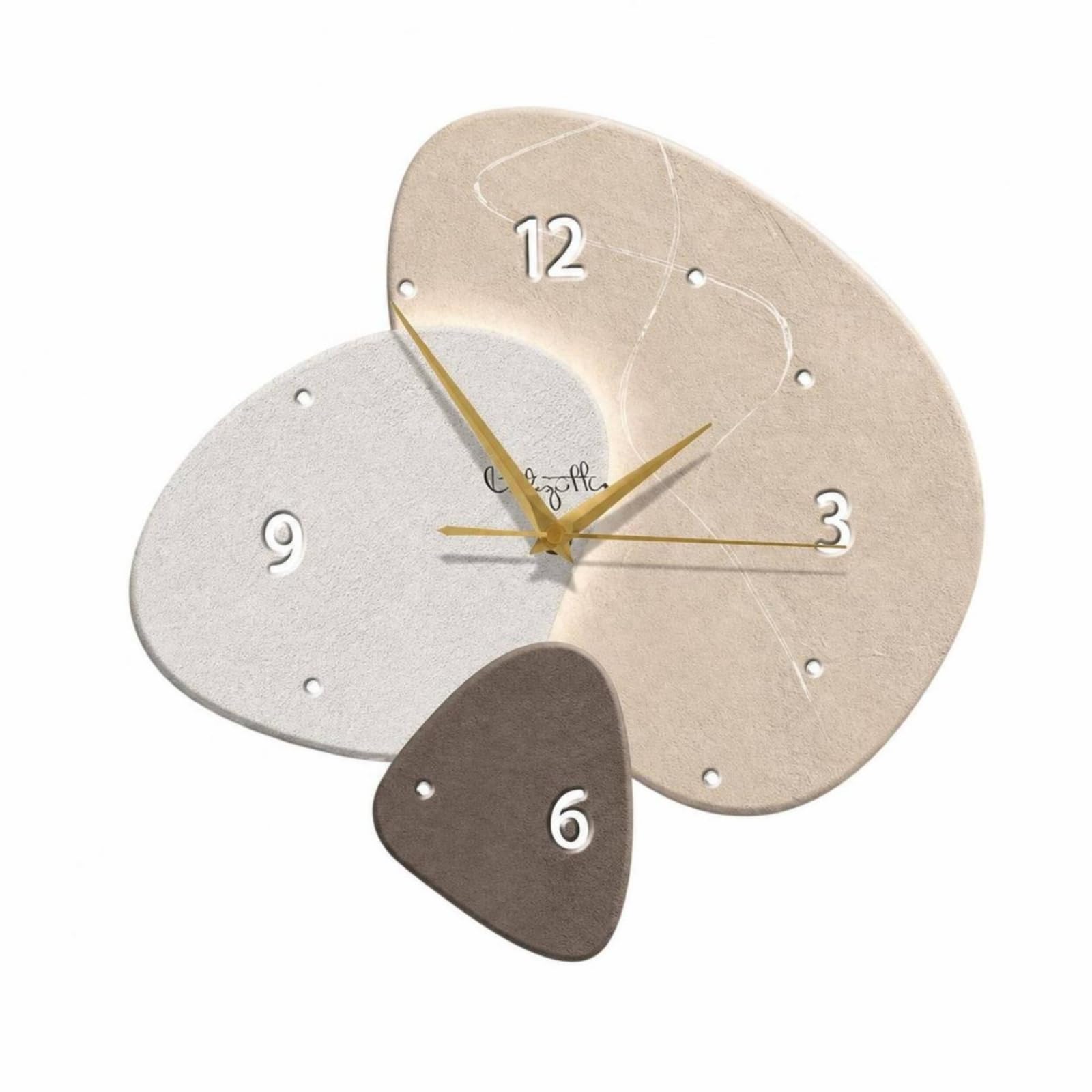Baoblaze Reloj de Pared Moderno Reloj Decorativo Reloj Iluminado Reloj Silencioso Reloj 3D con Diseño Artístico Irregular Mecanismo sin Ruido y Luz LED, Size to 4, Style to 4