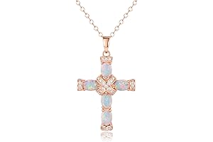 Exquisite Jesus Gifts for Women: Rose Gold & White Gold Plated Created...