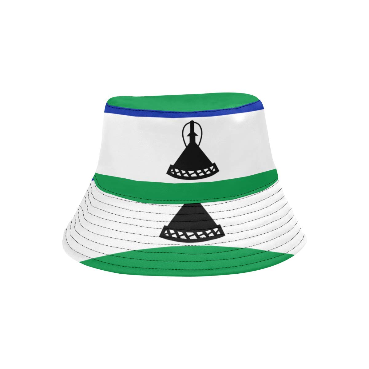 Lumos3DPrint Lesotho Flag Unisex Boonie Safari Fishing Bucket Hat