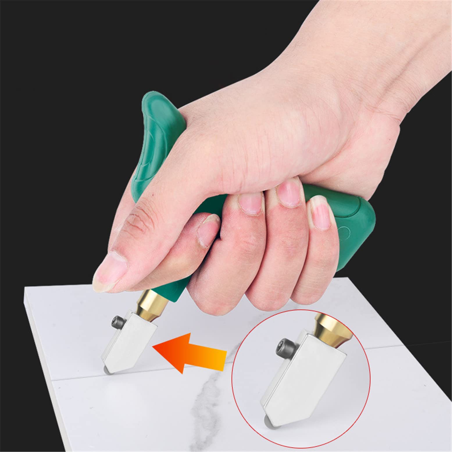 Kit d'outils de coupe-carreaux en verre à main avec ouvre-carreaux en alliage dur portable, ensemble de pinces à casser le verre en céramique professionnelle pour bricolage maison verre et coupe-car