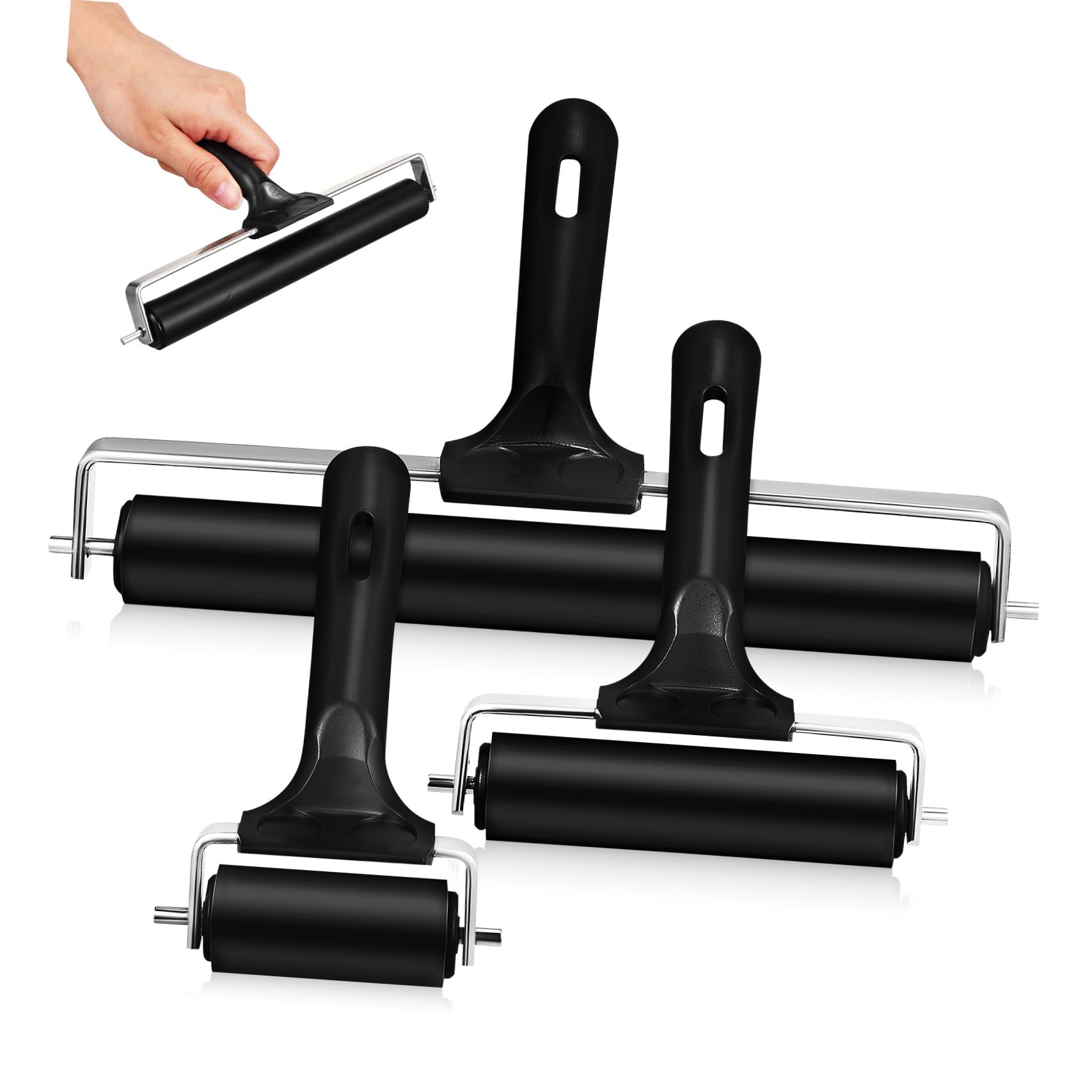 Rouleaux presse imprimer pour loisirs créatifs lot de 3 outils de bricolage