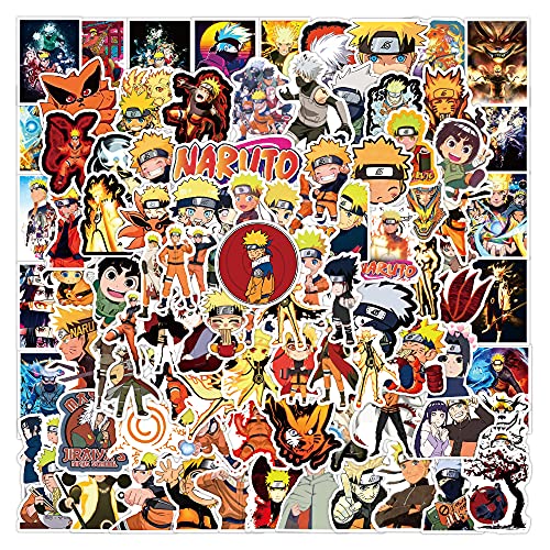 WayOuter Autocollants Naruto Ⅱ 100pcs Stickers Pack vinyles pour ordinateur portable, enfants, voitures, moto, vélo, Skateboard bagages, Bumper Stickers hippie autocollants Bomb étanche