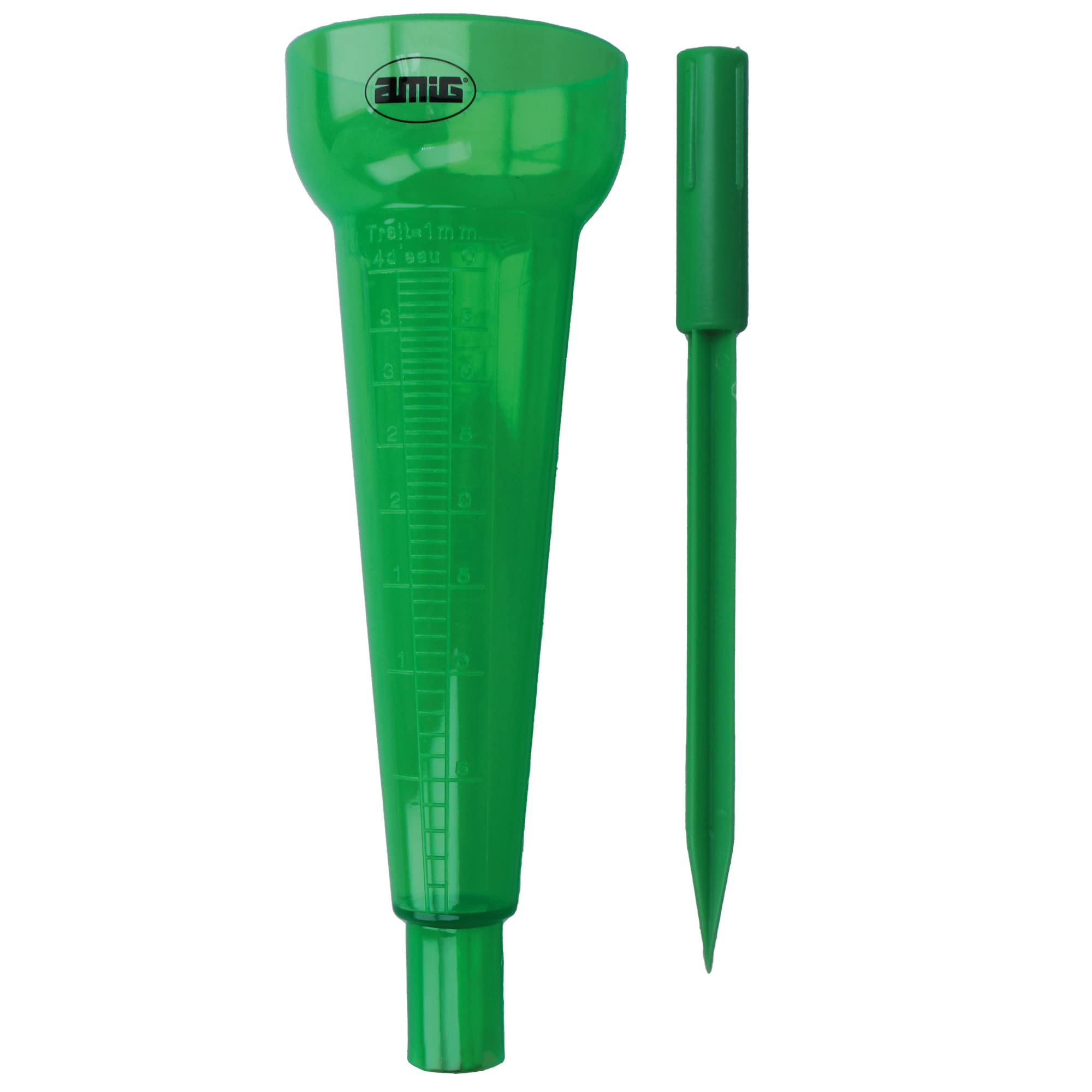 Amig - Pluviomètre | Gradué Et 40 Mm | 240mm | Comprend 1 Cheville