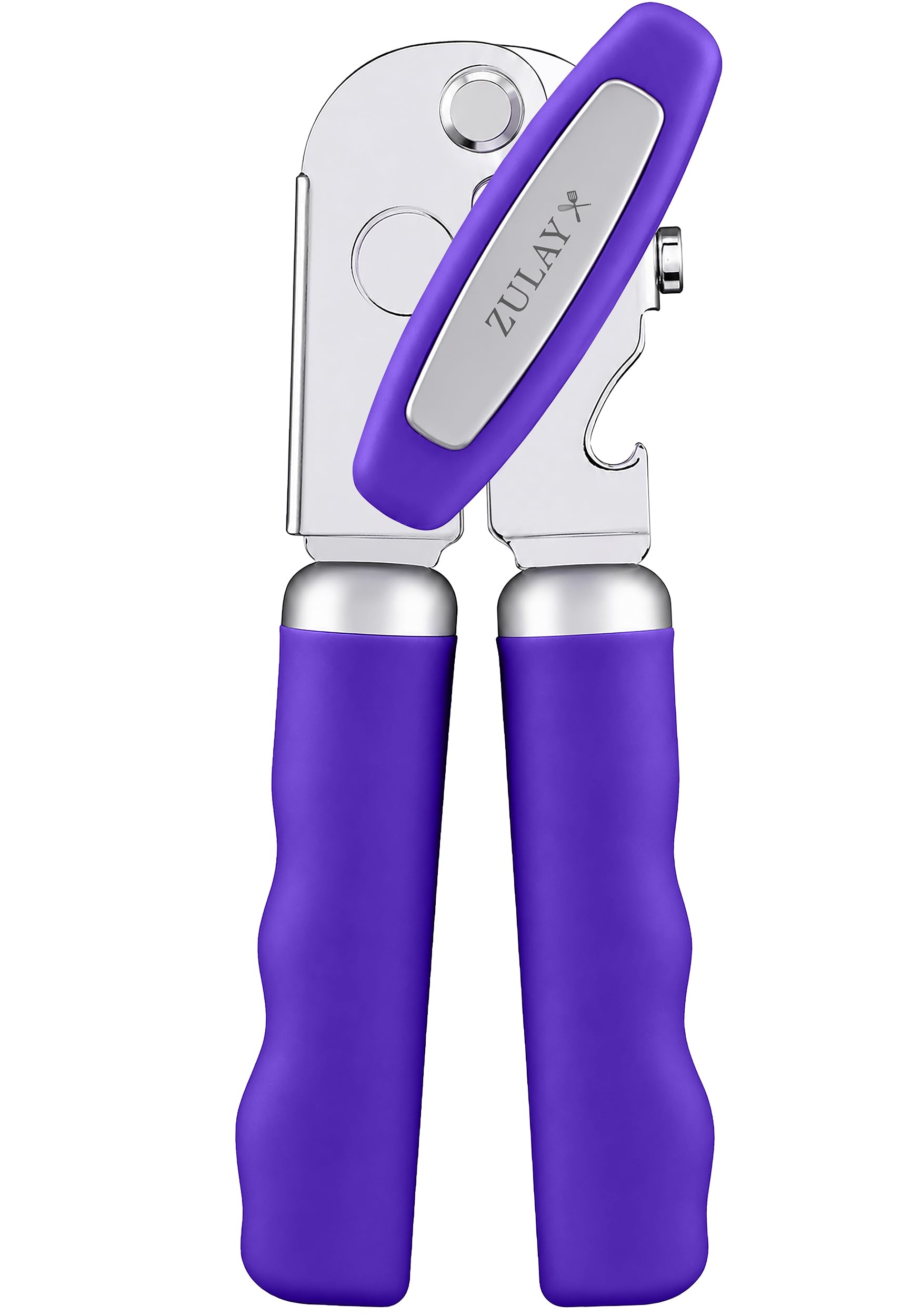 Zulay Kitchen Stainless Steel Swing Open Manual Can Opener Comfortable Grip