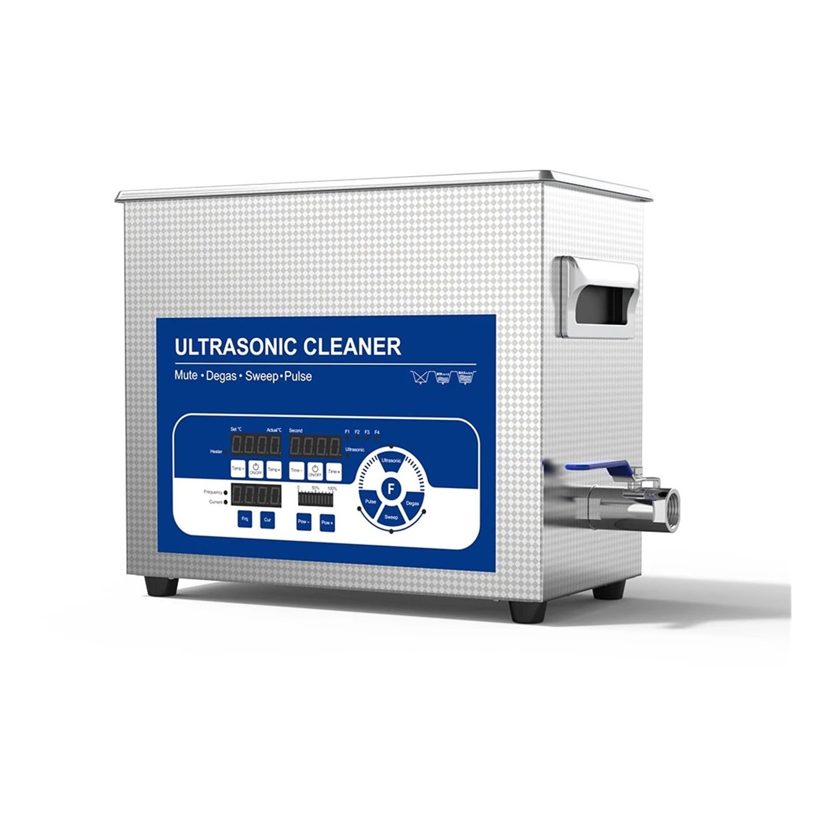 Pulitore Ad Ultrasuoni 6L 150W Multifrequenza Sweep Pulse Pulizia Macchina Strumenti Chirurgici Lavatrice Efficace Pulizia Professionale(6.5L 150W 40KHz)