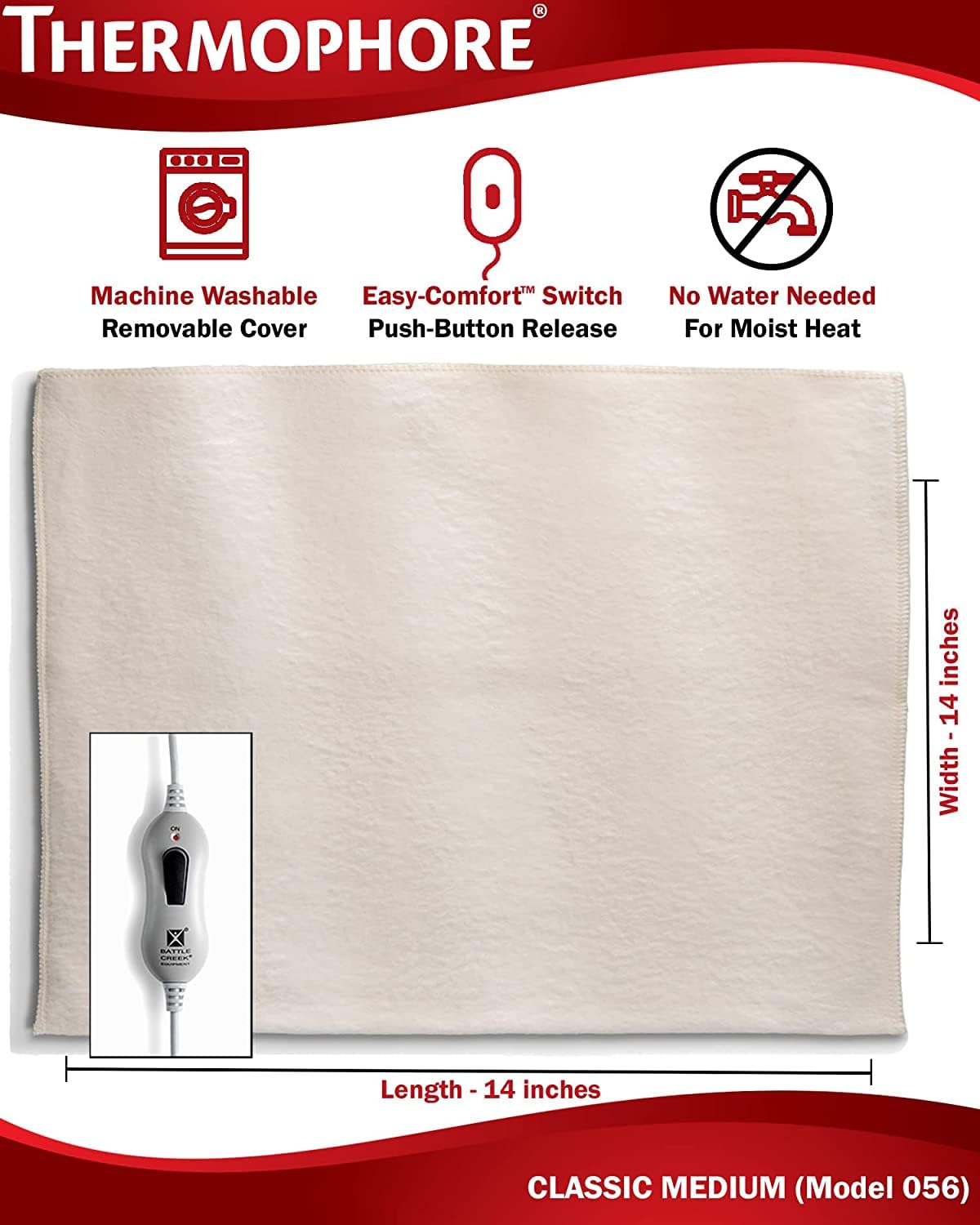 Battlecreek Equipment Thermophore Classic Moist Heating Pad