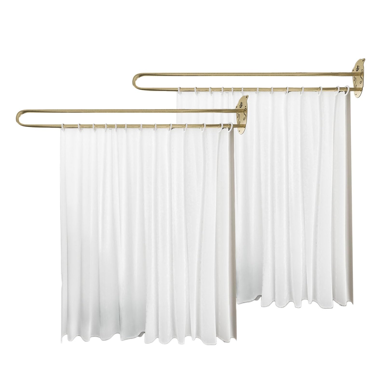 WQPMNYG Beauty Salon Divider Curtain UShaped Support Rod Translucent Room Divider for Living Room Dining Room Ideal for Salons Clinics Bedrooms Privacy Screen.