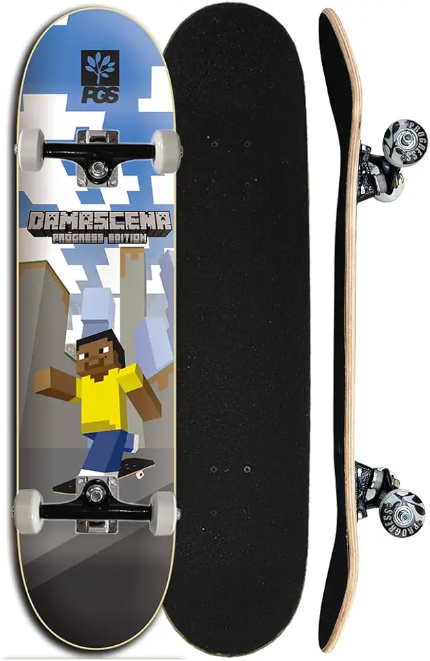 Skate Completo Semi profissional Progress - PGS Pro model Damascraft