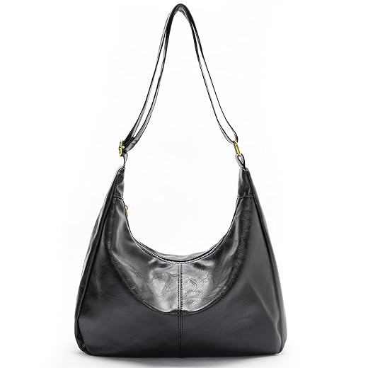 celestina Hobo Bags for Women, Ultra Soft Foldable Vegan Leather Shoulder Handbag, Stylish Slouchy Tote Purses