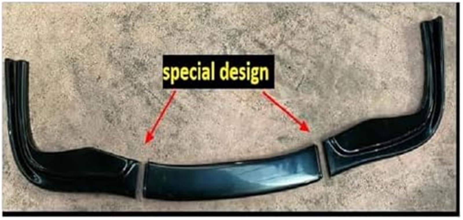 Splitter 3 sztuki, do BMW, seria 5 E39 Zderzak przedni Lip Body Kit Spoiler Splitter Dyfuzor ABS ABS Lip Splitter Dyfuzor rozdzielacza samochodowego
