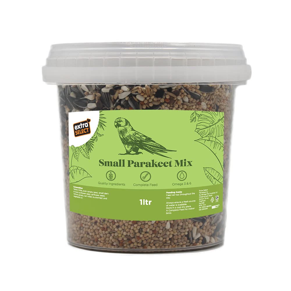 Extra Select Parakeet Mix Full of protein Bucket 1ltr