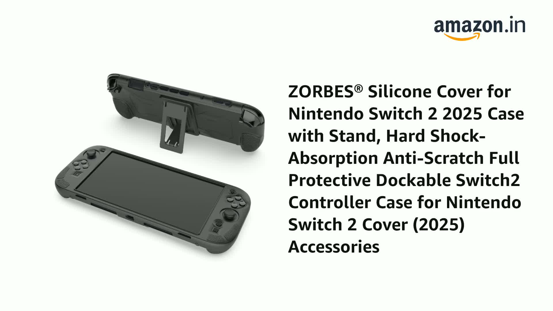 ZORBES® Silicone Cover for Nintendo Switch 2 2025 Case with