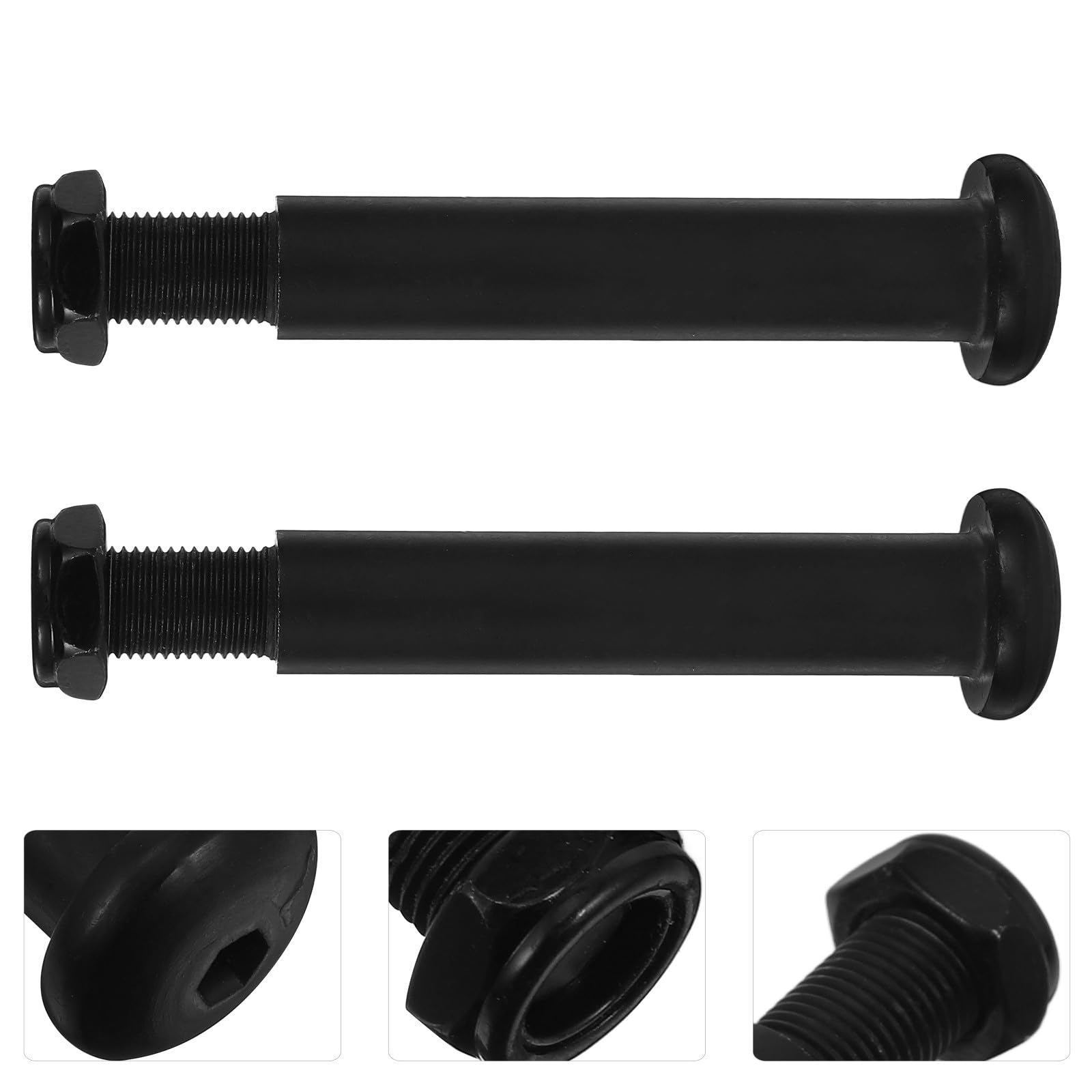 1 Paar Pedalbolzen aus Stahl für Ellipsentrainer Pedalachsen Ersatzteile Kompatibel mit Fitnessgeräten Robust und Vielseitig für Heimtrainer