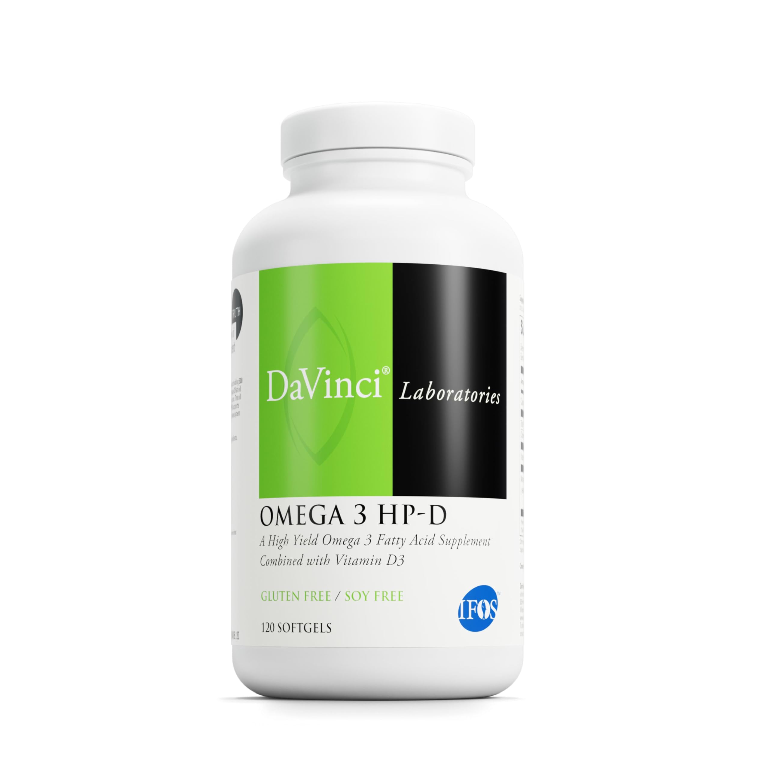 DAVINCI Labs Omega 3 HP-D - Dietary Supplement for Healthy Joints and Immune, Cardiovascular and Skin Health Support - with Vitamin D3 and More-