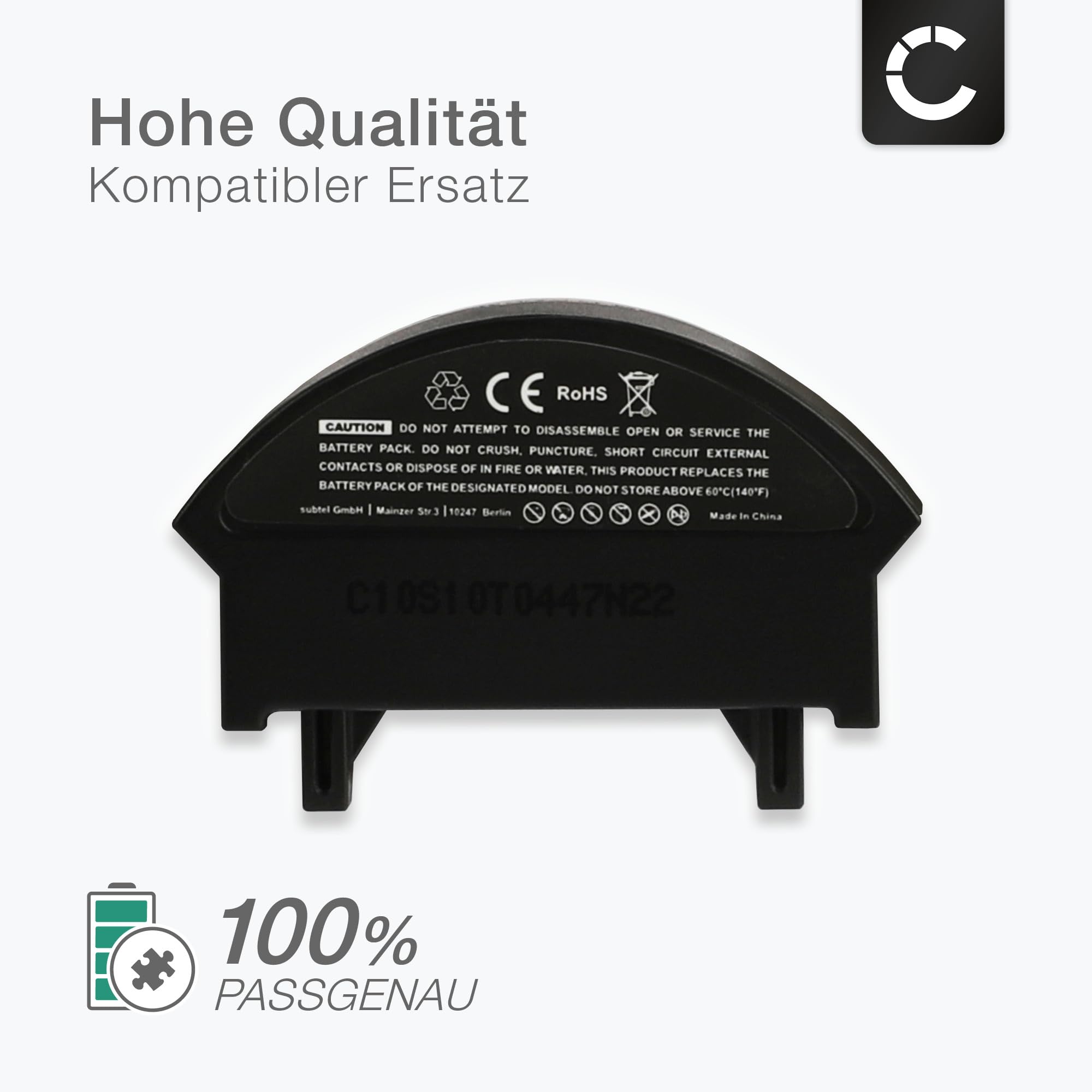 Trade-Shop Li-Ion Akku, 3,7V / 200mAh Ersetzt