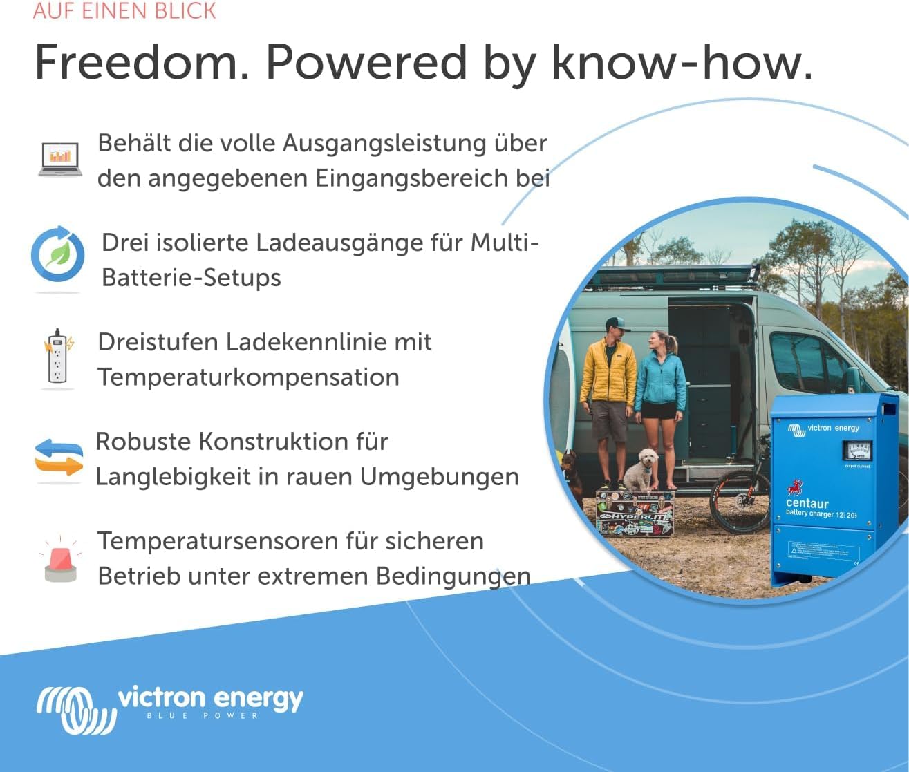 Victron Energy Centaur 12-Volt 20 Amp 3 Bank Batterie Ladegerät