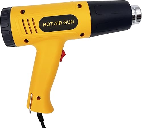 Pistola de calor de 1000 W, ajustes de doble temperatura, 338  y 752  (338.0 F y 752.0 F), herramienta de calentamiento rápido para pistola de aire