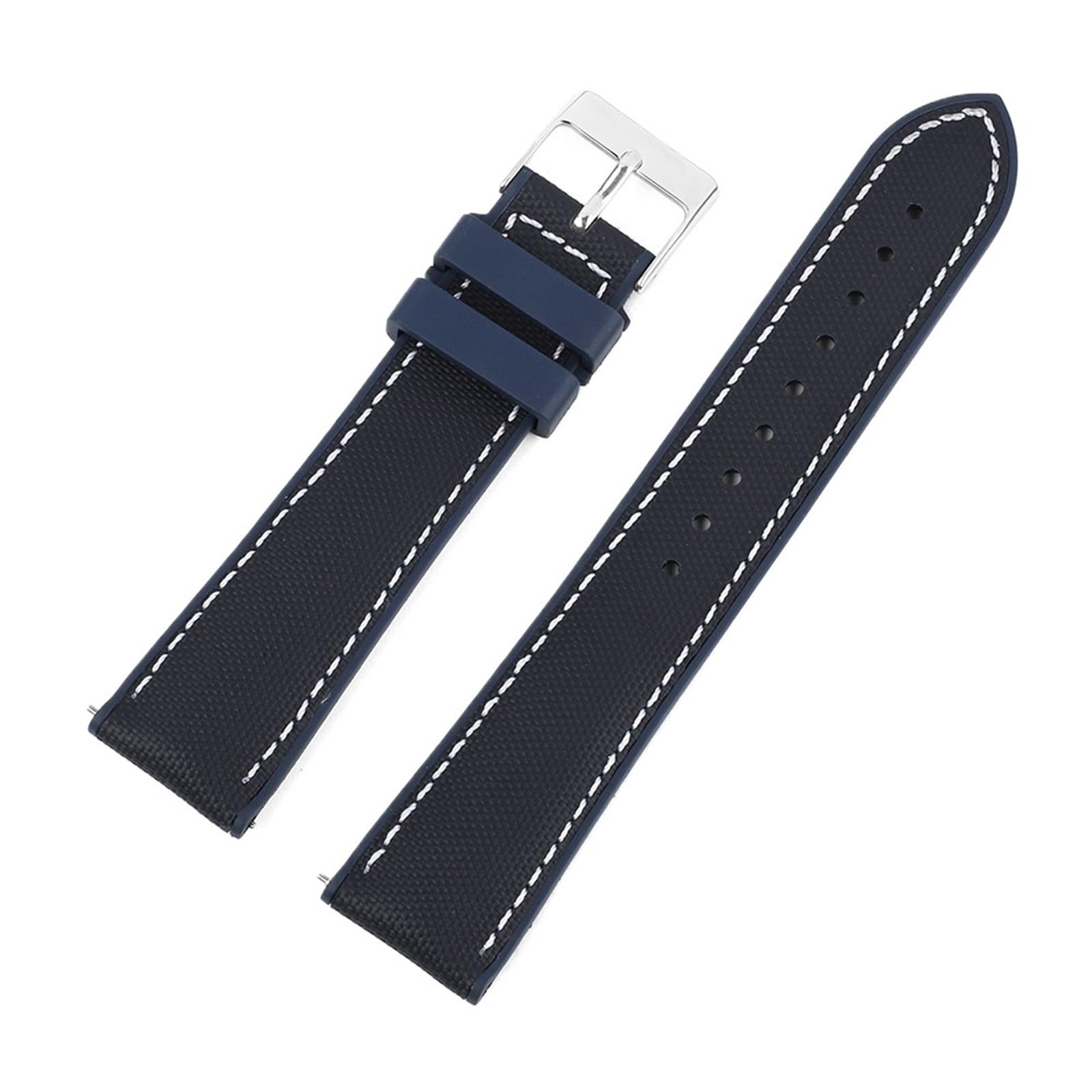 FKM Bracelet de montre en caoutchouc Oxford 20-22 mm Vert