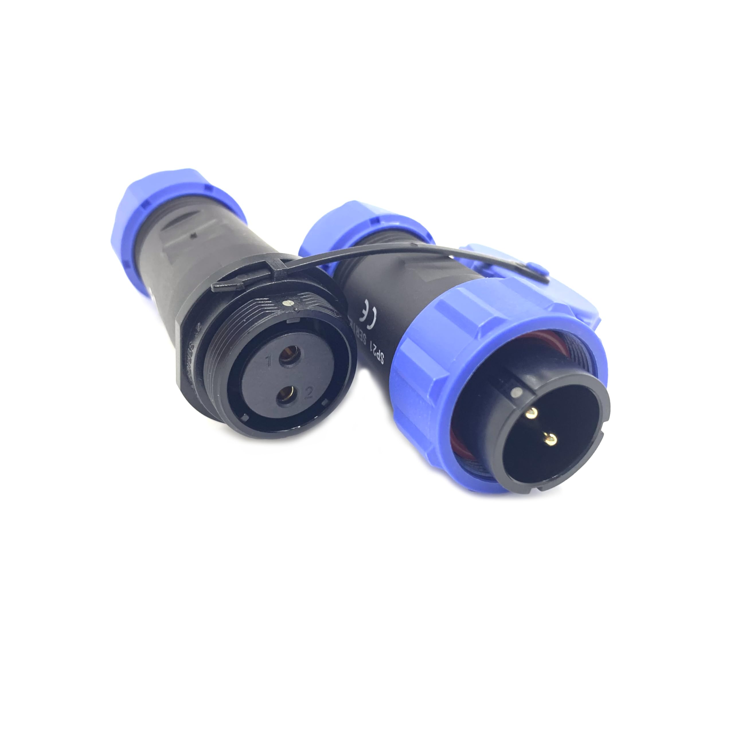 Spina Aeronautica SP13 2 Poli - Connettore Impermeabile IP68 Per Lampade Esterne - Foto 3