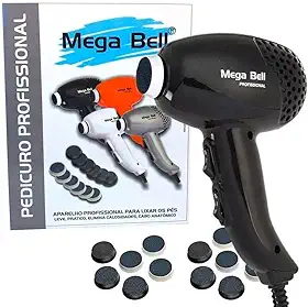 Aparelho Pedicuro Mega Bell Profissional Motor De Lixar Pé
