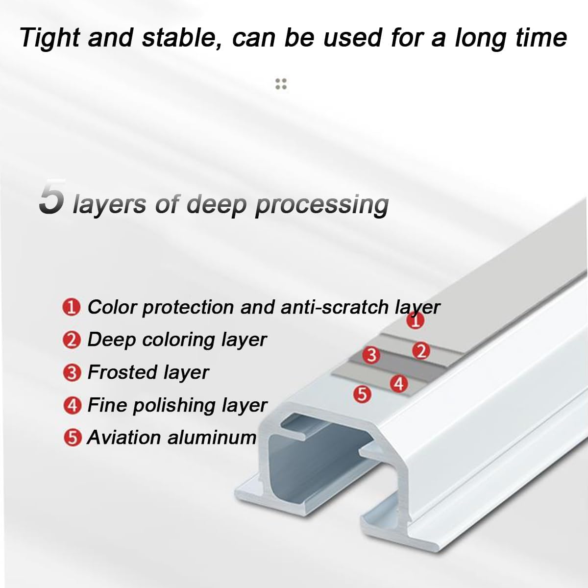 Hidden Aluminum Curtain Track, Ceiling Mount, Built-in Room Divider Curtain Pole, Commercial Metal Recessed Partition Sliding Rail, with Roller, Installation Hardware(White,150cm/4.9ft)
