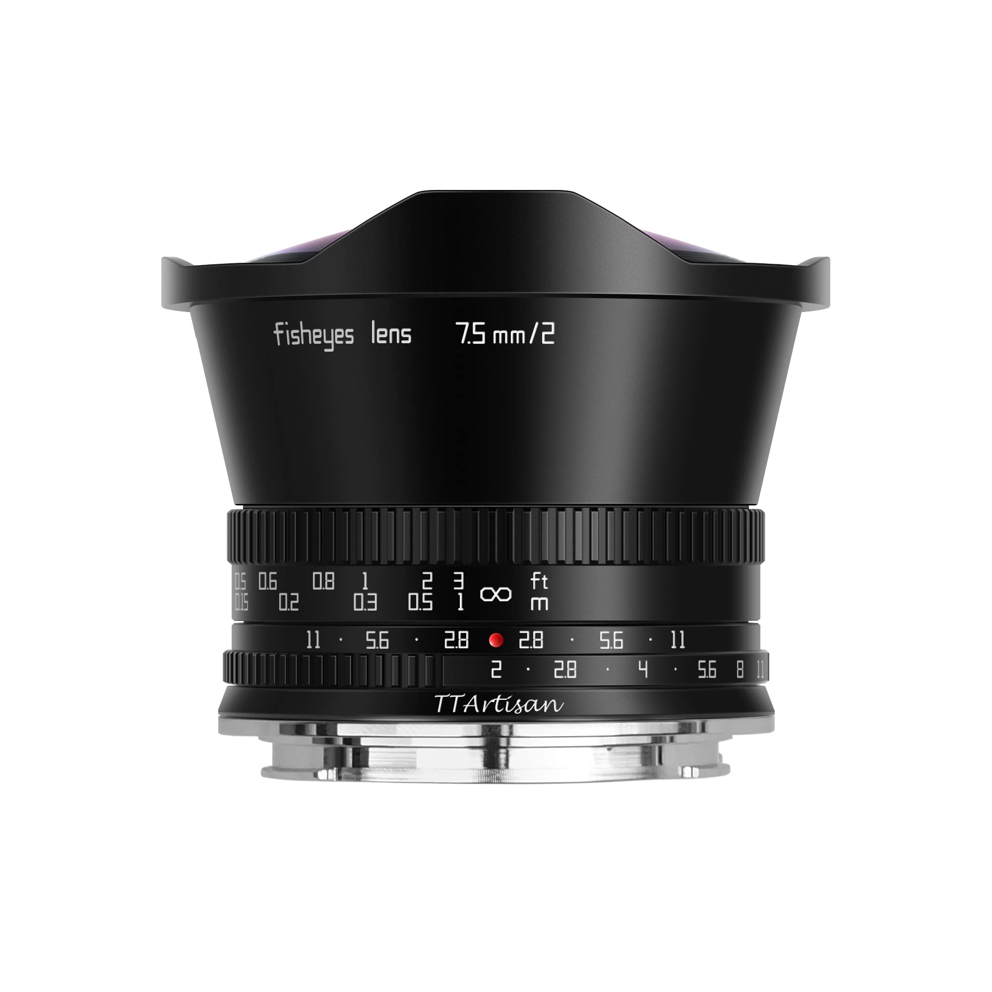 TT Artisan 7.5 mm F2.0 APS-C Fisheye Lens Connection Panasonic Leica L Sigma Mount Black Ultra Wide Angle Lens with 180 Degree Picture Angle