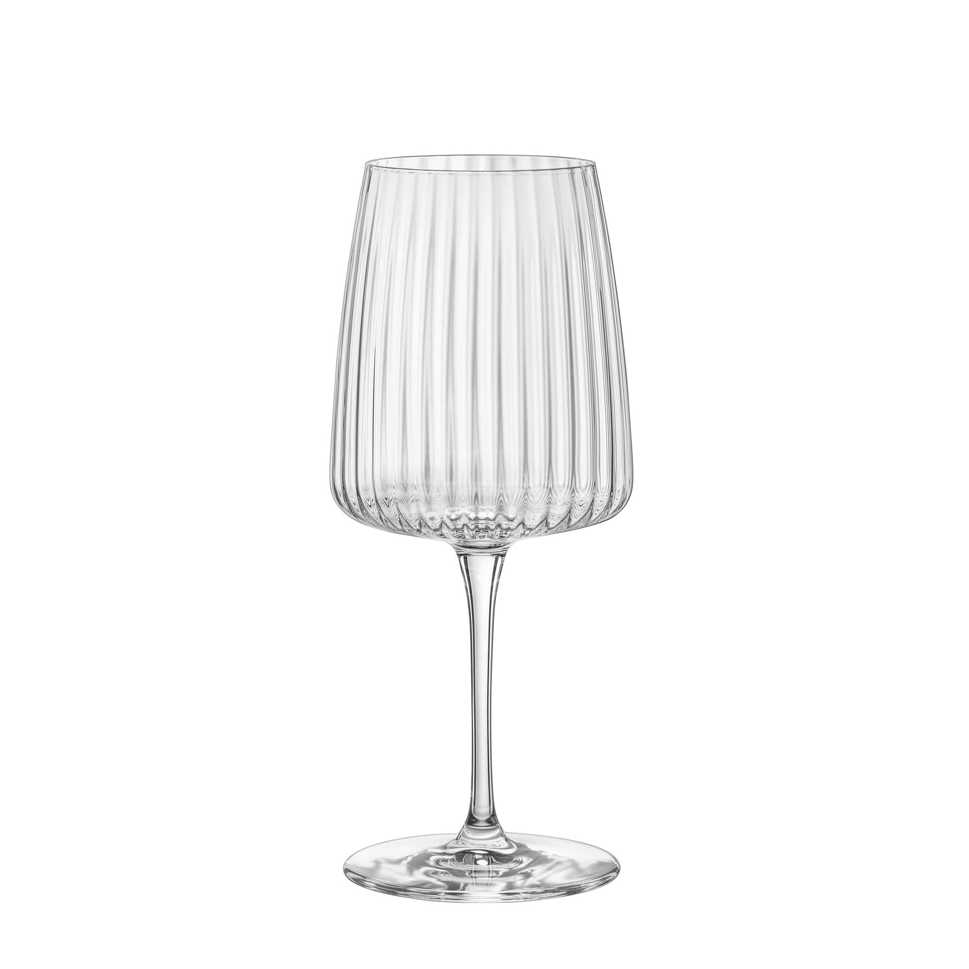 Bormioli Rocco Exclusiva Merlot - Copas de vino tinto de 510.3 g fabricadas con vidrio brillante estrella con tecnología Secure Edge y tratamiento XLT para mayor durabilidad, fabricadas en Italia,