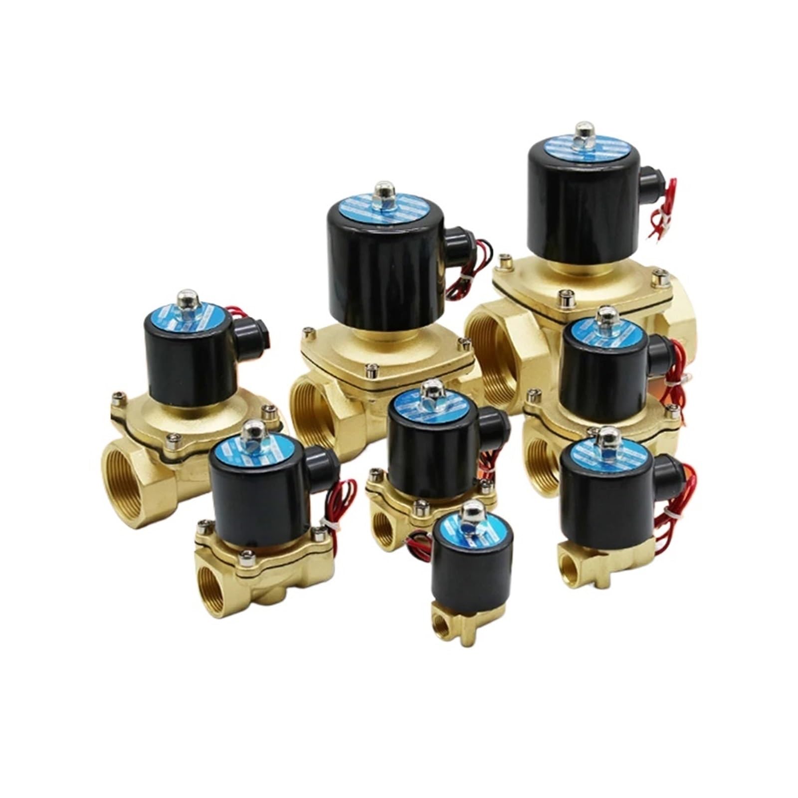 Moevgridr 3/4 1/2" " 1" Normally Closed Brass Electric Solenoid Valve(",Dc24v)