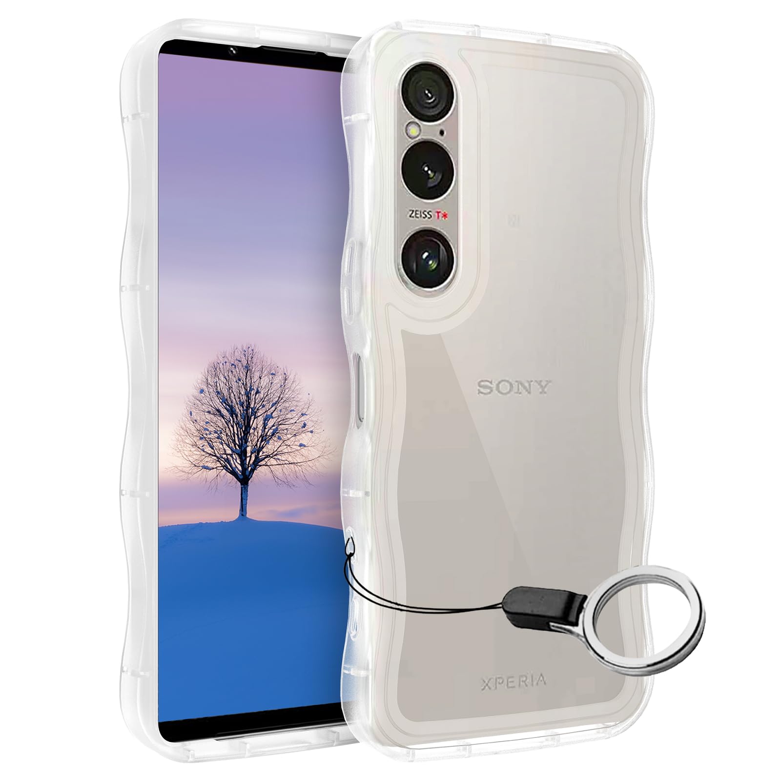 Amazon.co.jp: Xperia1 VI ケース クリア ウェーブ エクスペリア 1 VI