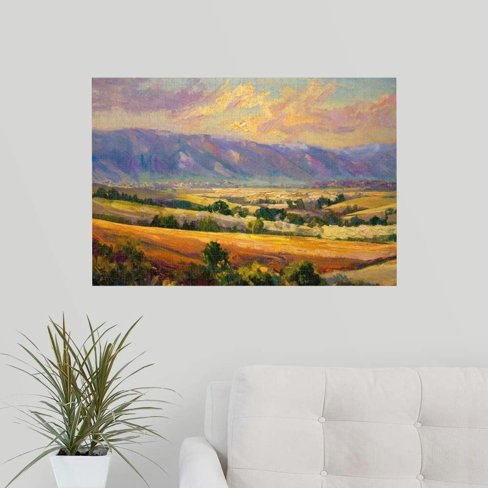 1000-Piece Oil Painting Style Desktop Scene Puzzle - Vibrant Art Jigsaw For Adults, 24x24 Inches - View #6