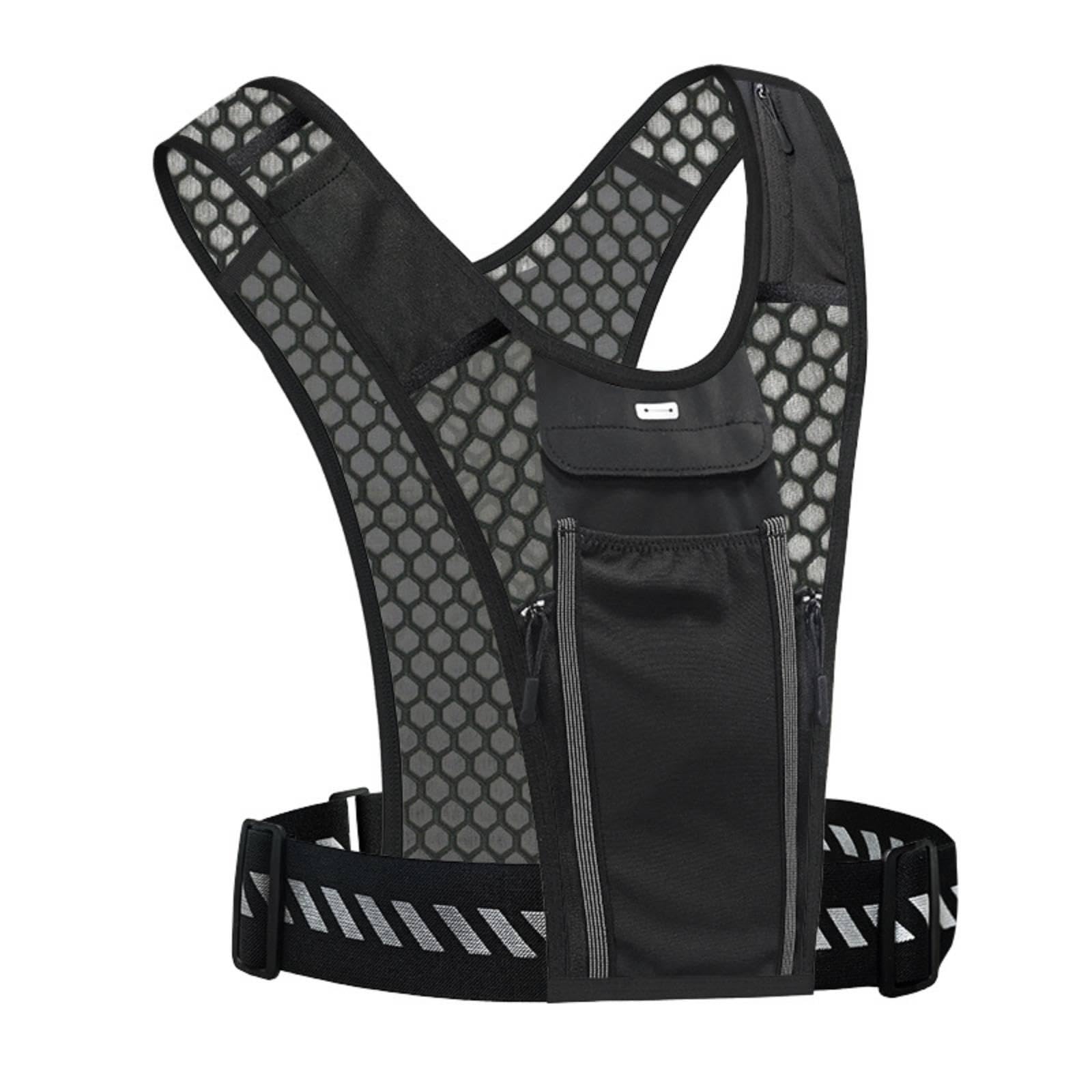 Running Vest with Device Compartment Lightweight Water Reservoir Vest with Mesh Panels Breathable Running Water Reservoir Backpack for Cyclists-image-5