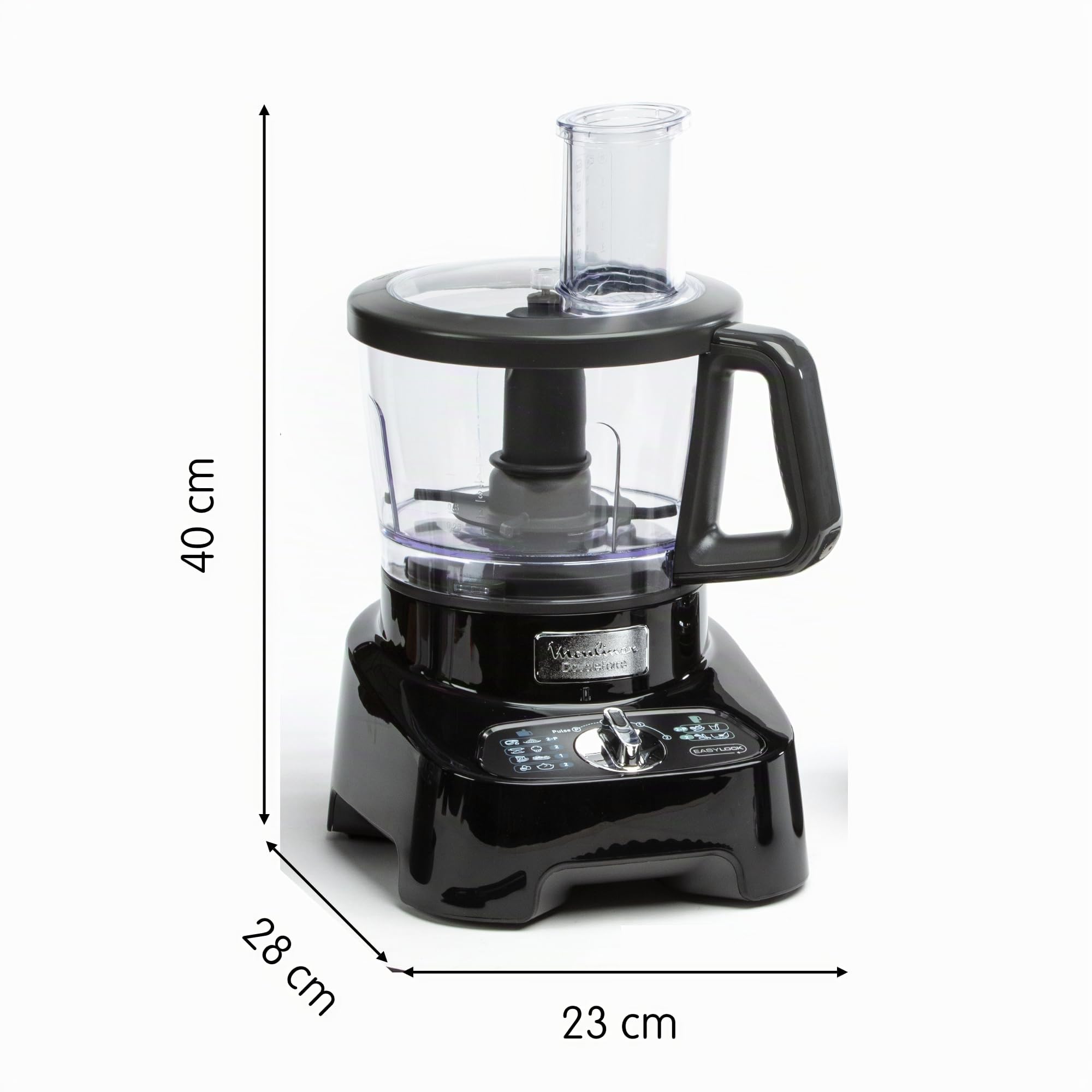 Moulinex Multifunktions-Küchenmaschine, 1000 W, 28 Funktionen, Mixer 3 l, Mixer 2 l, Zerkleinerer, Scheiben zum Reiben und Zerkleinern, Titan-Edelstahlklingen, Küchenmaschine, DoubleForce FP821811