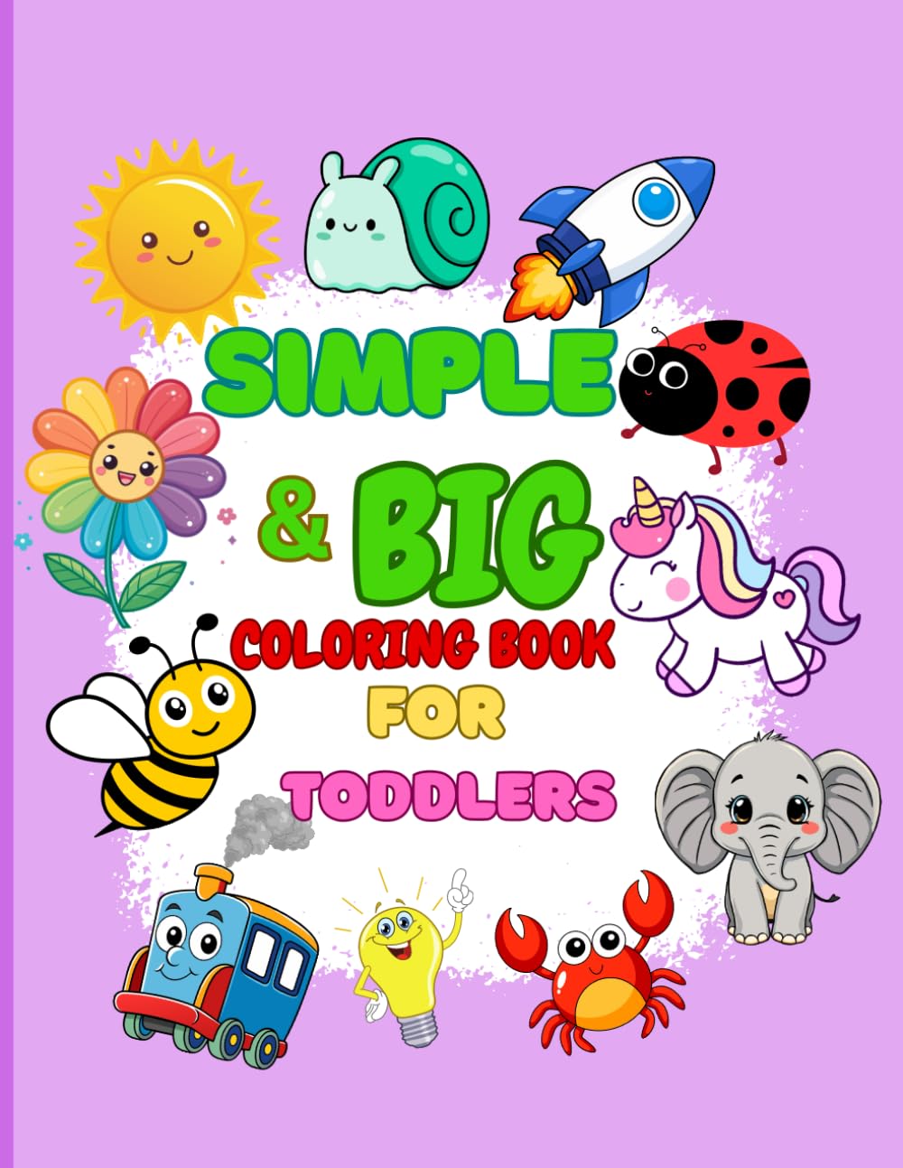 Simple and Big Coloring Book for Toddlers
