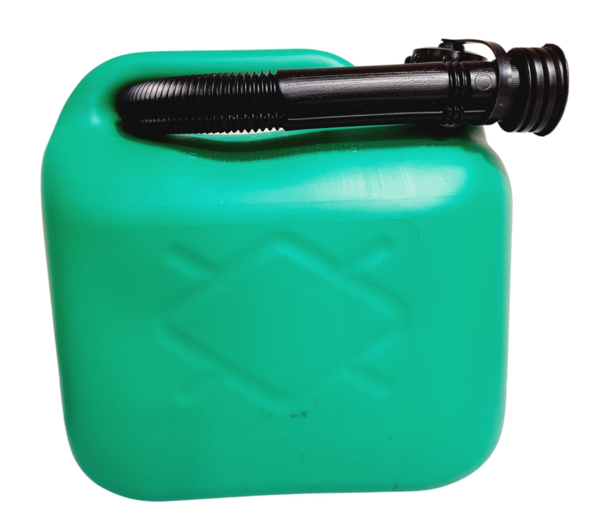 Mudzsal Green 5L Jerry Can For Petrol With Spout, Emergency Backup Fuel Storage For Cars, Motorcycles, Vans