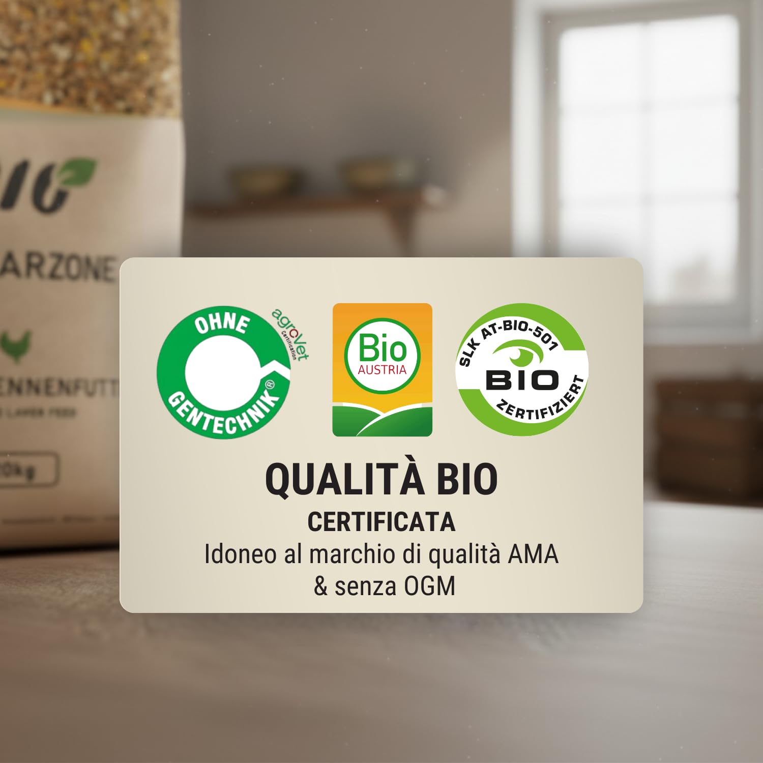 Agrarzone BIO Mangime per Galline Mix Granaglie 20 kg - Alimento Biologico per Ovaiole - 100% Naturale & Senza OGM - Qualità Premium Austria