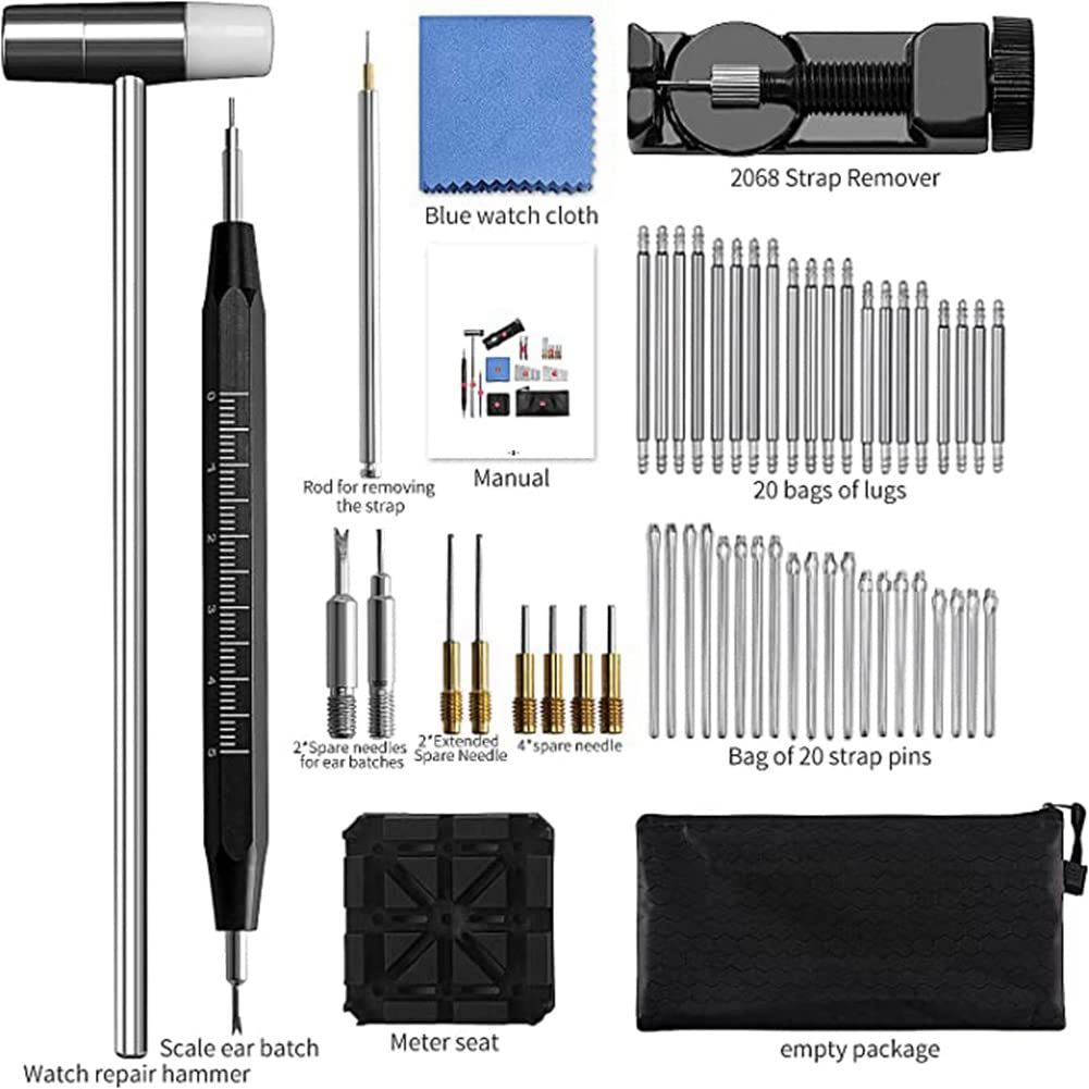 Kit de démontage de maillons de Montre Kit d'outils pour Montres Outil de réparation de démontage de maillons Outil de réglage de Montre(