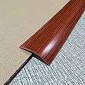 DAILISEN 6.56ft Vinyl Self Adhesive Overlap Threshold Reducer,Flooring Tile Laminate Border Transition Strip,Flat Carpet Rug Edging Strips, Fluted Saddle,Flexible Molding Trim,Stair Edging