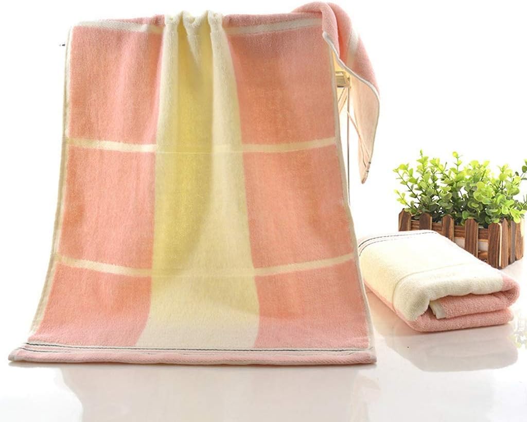 2 Pieces Cotton Color Lattice Washcloth Beach Sunshine Winter Swimming Warm Gym Yoga(Black-JoJo's Bizarre Adventure1)